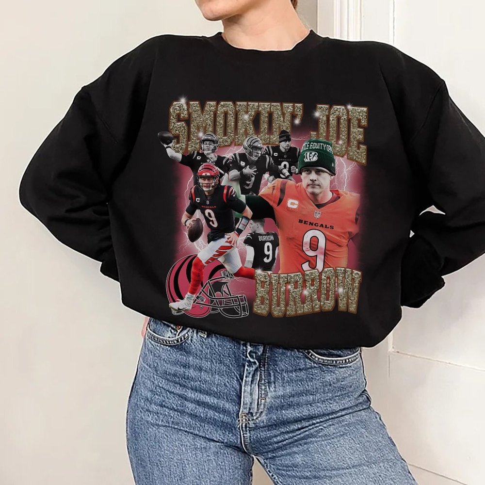 Joe Burrow Vintage 90s Sweatshirt Joe Burrow Bengals Shirt Joe Brr Shirt